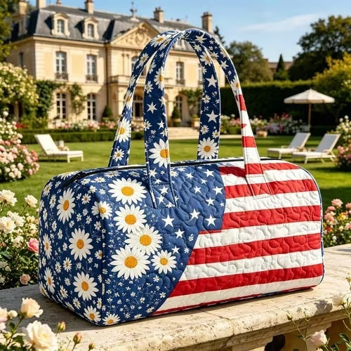 Bolsa de viaje y yoga de algodón acolchado