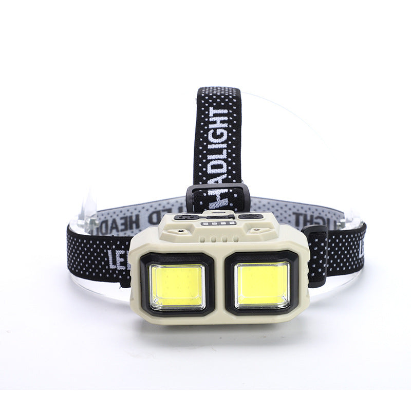 Linterna Frontal LED Recargable Impermeable Manos Libres