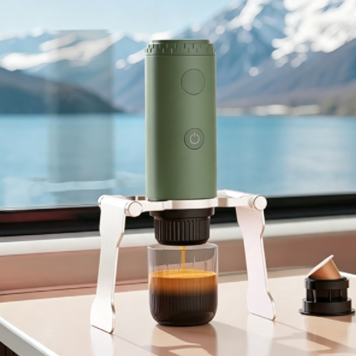 Cafetera espresso italiana portátil con carga USB