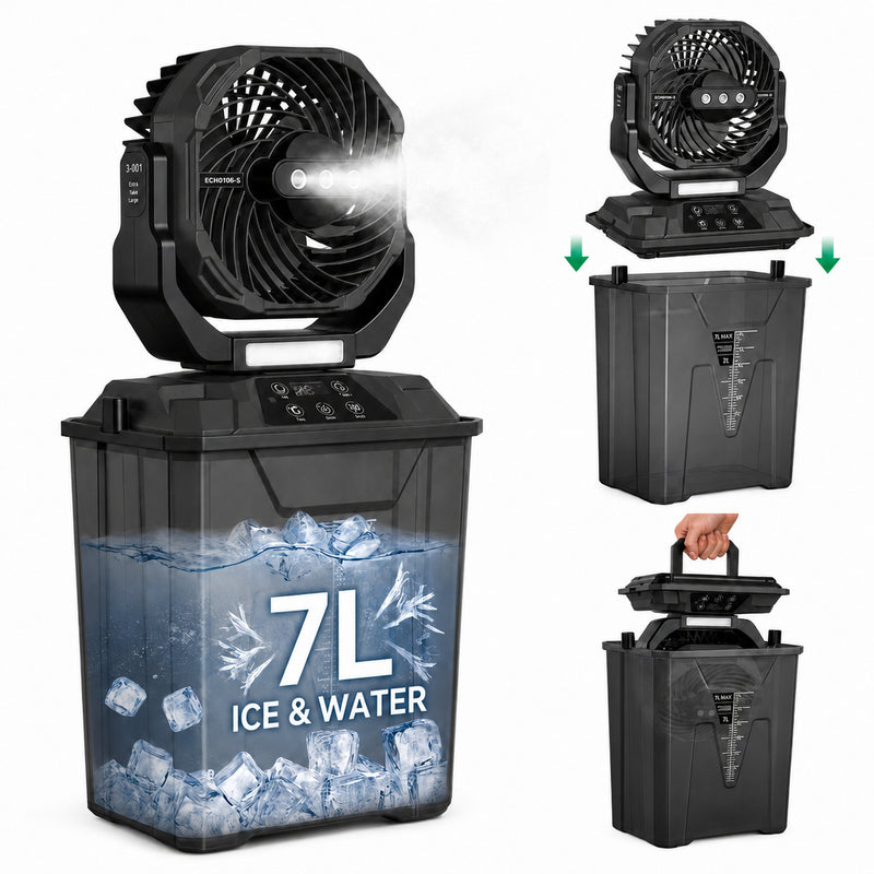 Wiederaufladbarer Camping-Ventilator