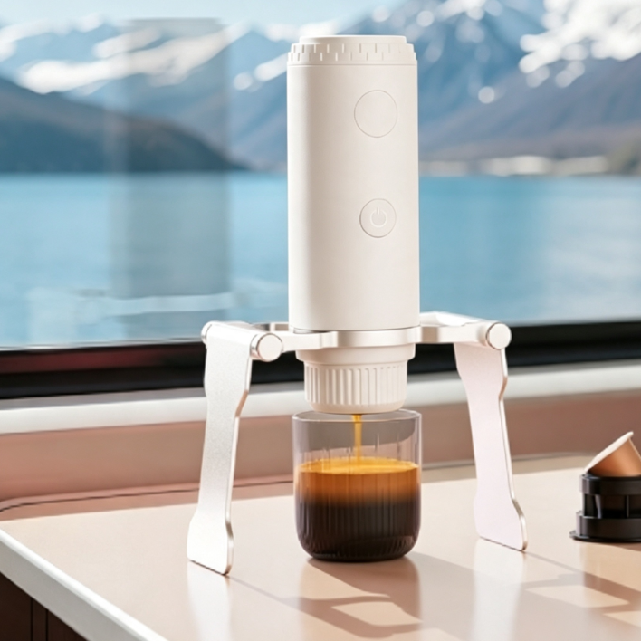 Cafetera espresso italiana portátil con carga USB