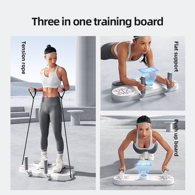 Tabla de Flexiones Funcional con Temporizador para Entrenamiento de Fuerza