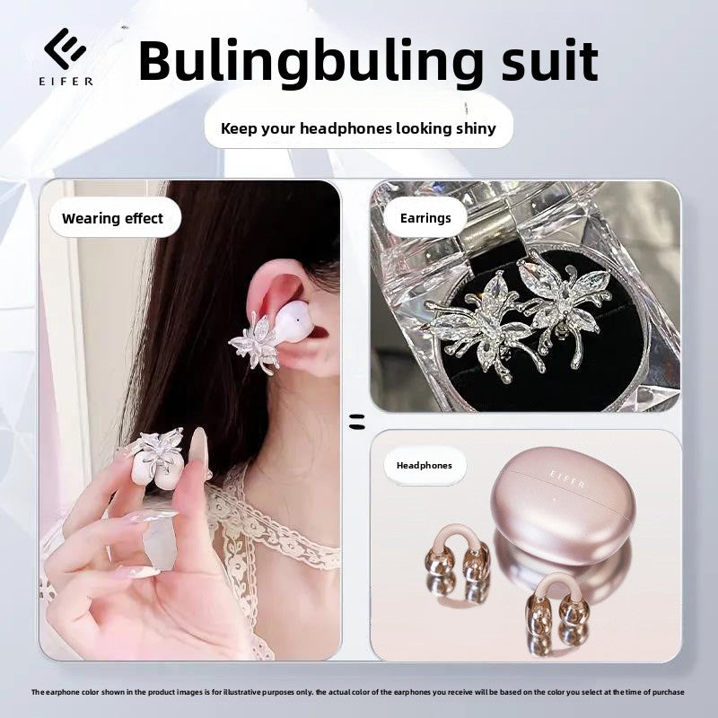 Butterfly Ear Clip Wireless Bluetooth Earphones
