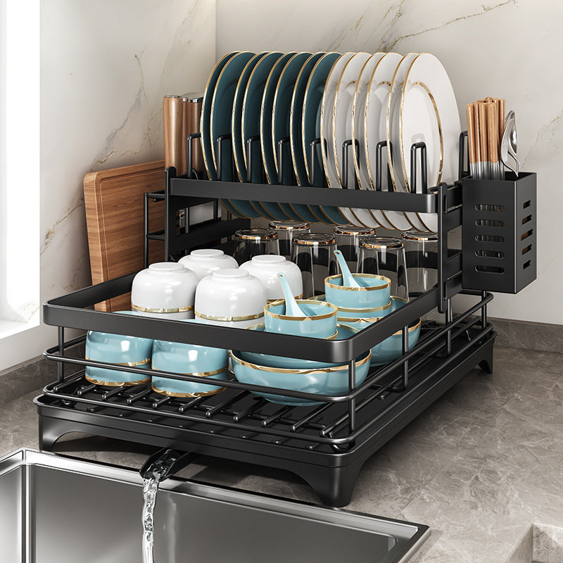 Escurridor y organizador de platos para cocina