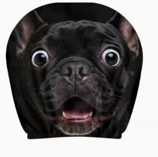Capa de Encosto de Cabeça com Estampa de Caveira Preta para Carro, Estilo Elástico Universal, Divertida e Interessante