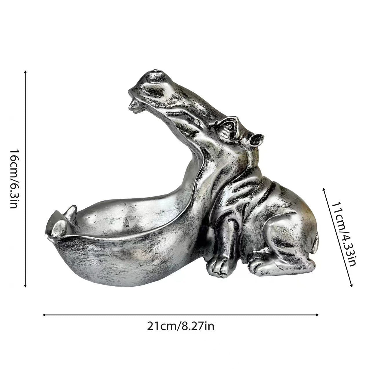 Bol de caramels amb estàtua d'hipopòtam
