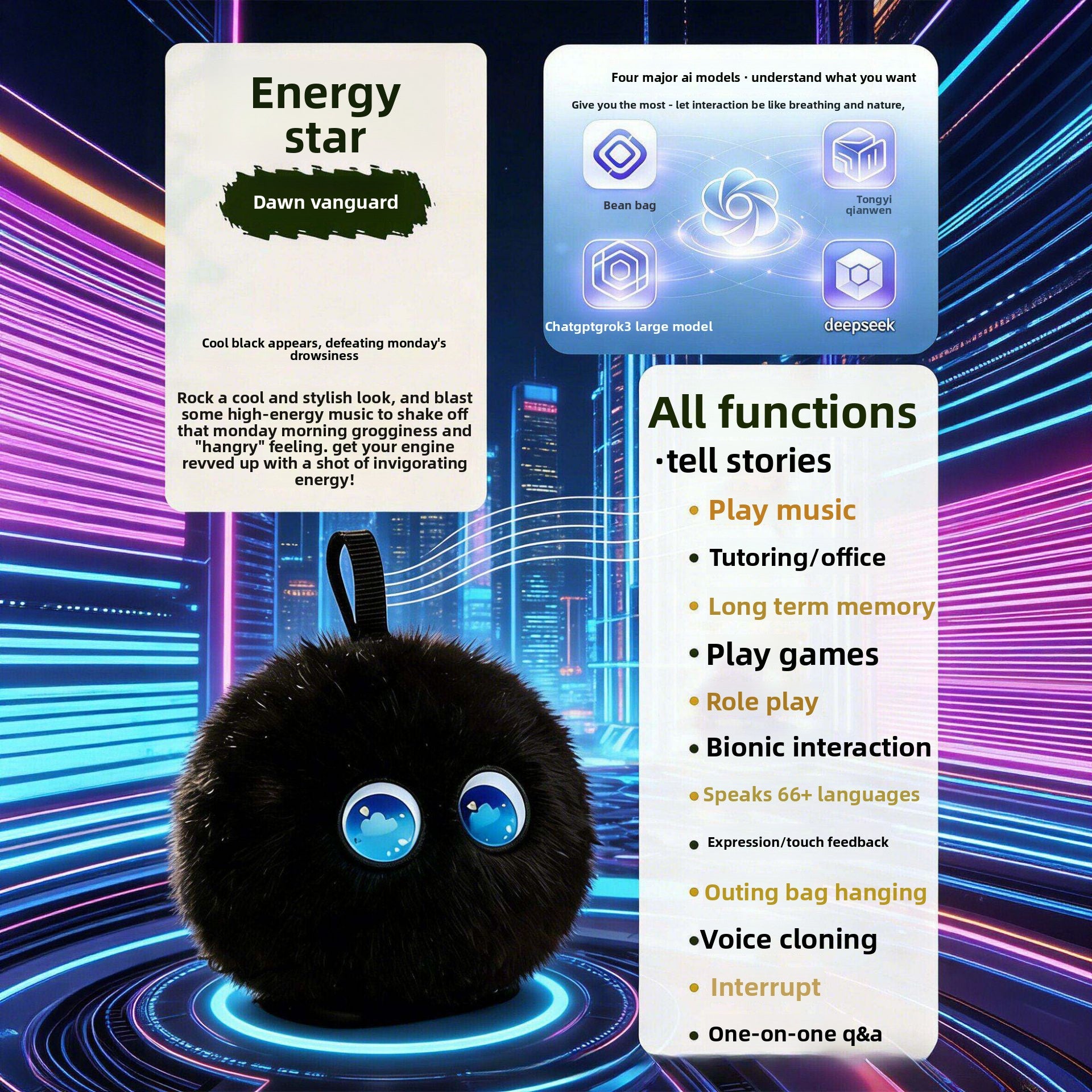 Company de peluix interactiu d'aprenentatge amb IA