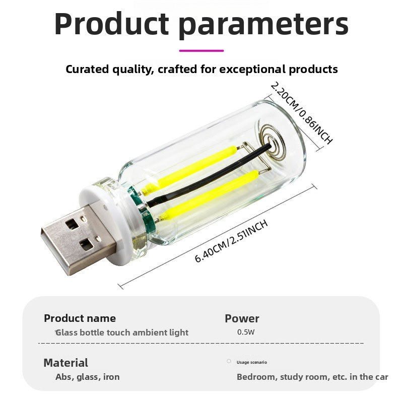 Luz de ambiente LED con control táctil