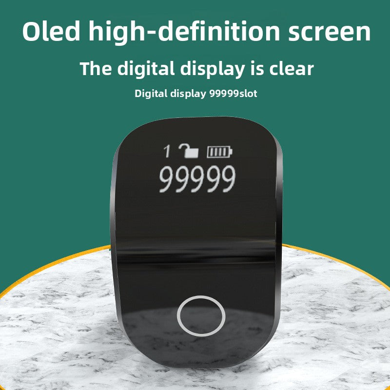 Contador Digital de Dedo Recargable con Pantalla Luminosa