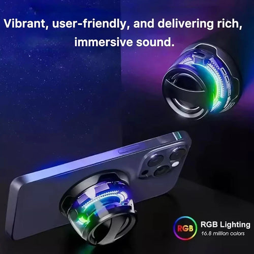 Altavoz Bluetooth 5.3 G200 RGB con Iluminación RGB y Soporte Magnético – 6H Batería