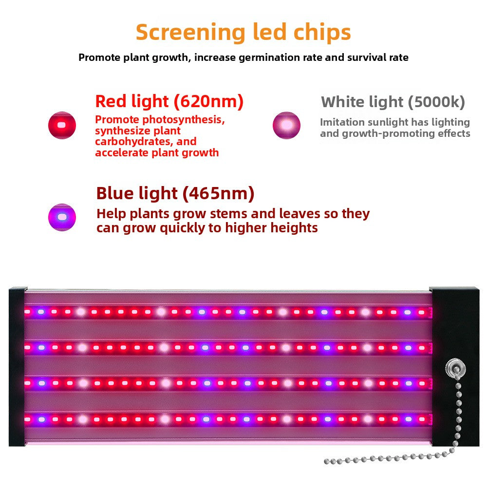 Lámpara LED de Espectro Completo para Plantas – Suculentas, Verduras, Invernadero y Semilleros