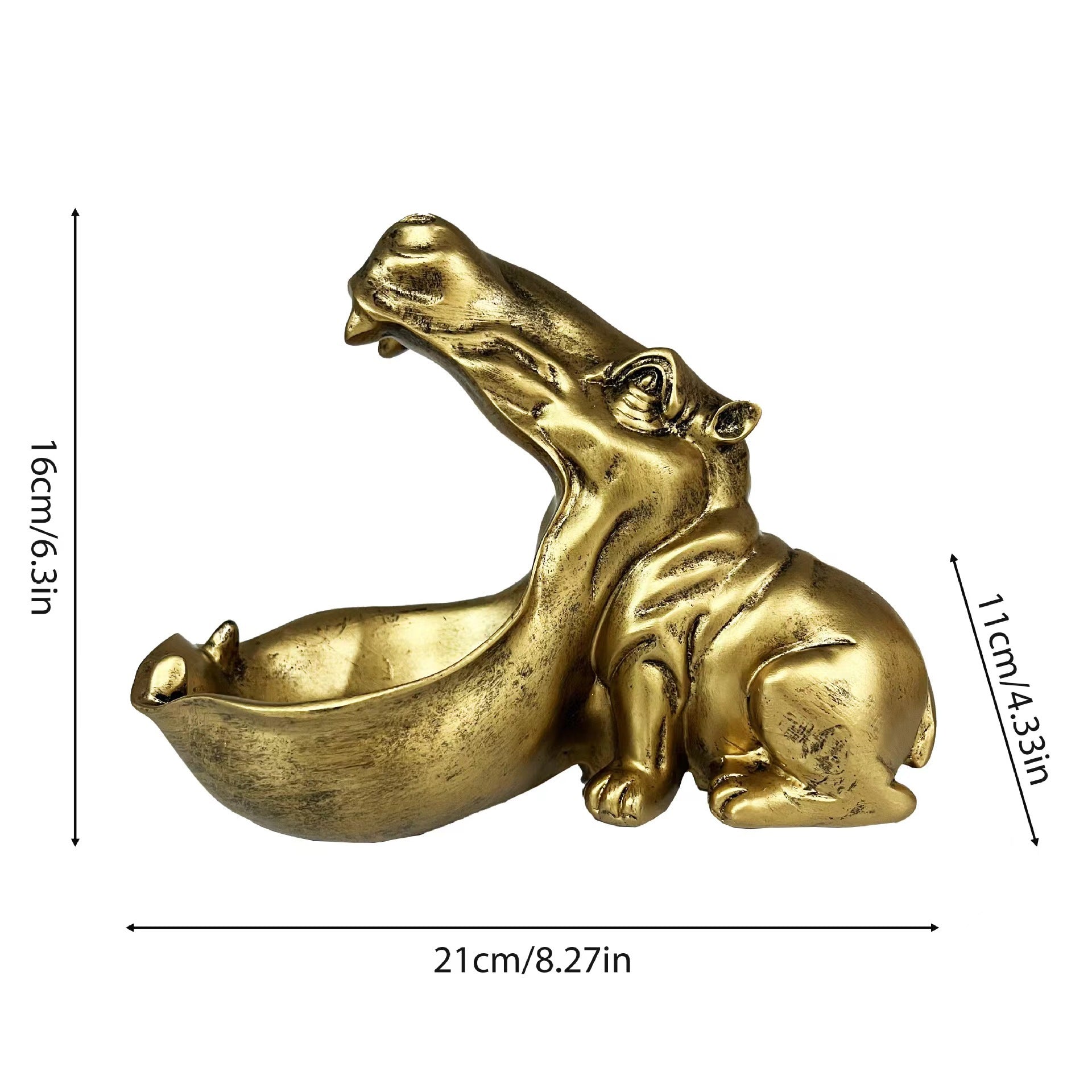 Bol de caramels amb estàtua d'hipopòtam