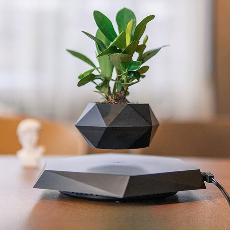 Bonsái de Levitación Magnética con Plantas Artificiales