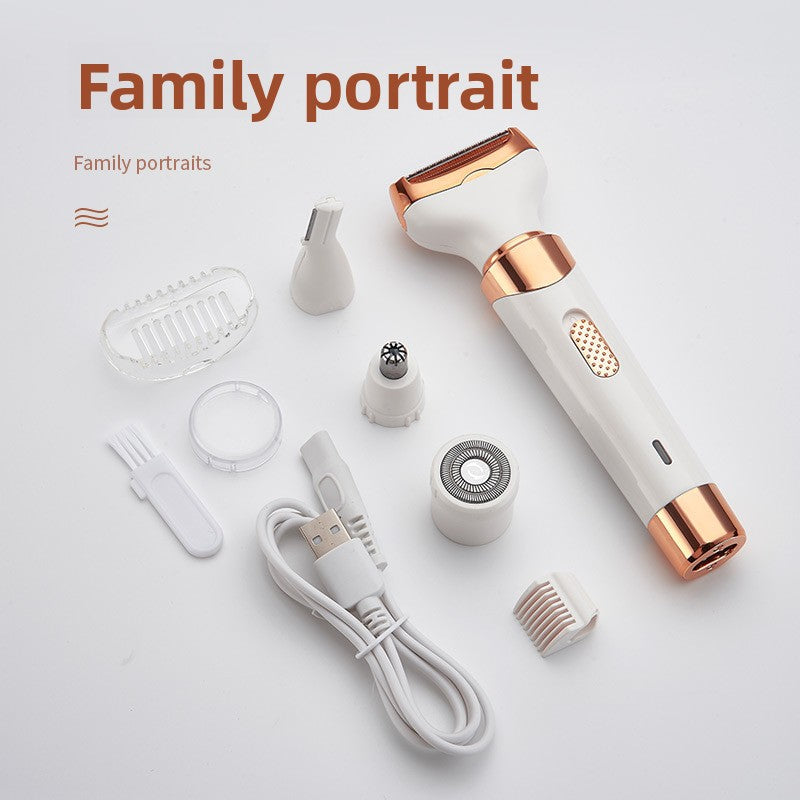 Afeitadora Eléctrica 5 en 1 para Hombre – Multifunción con Pantalla Digital y Recarga USB