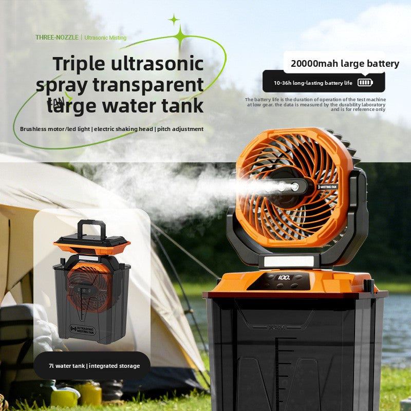 Wiederaufladbarer Camping-Ventilator