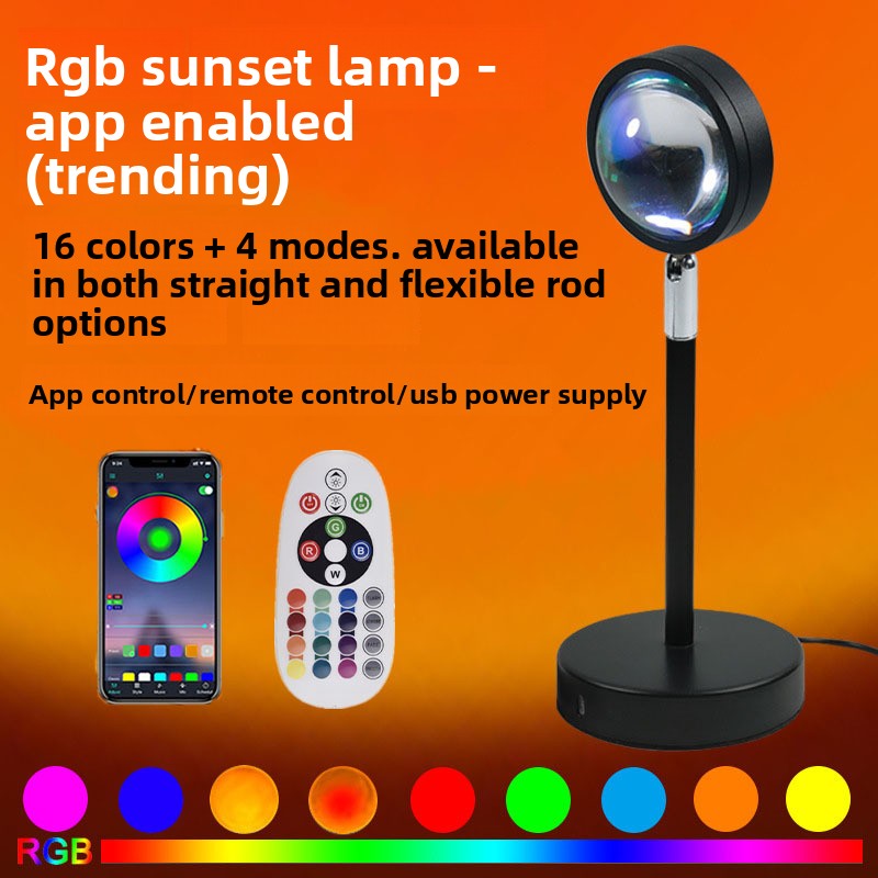 Lámpara Sunset RGB con Mando a Distancia