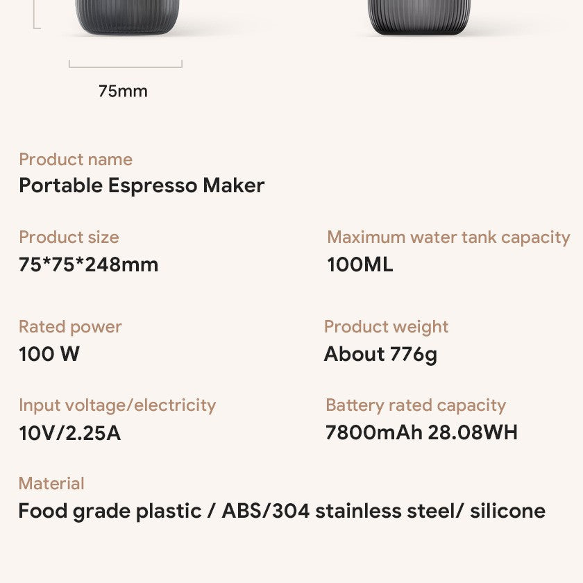 New USB-Charging Italian Espresso Machine