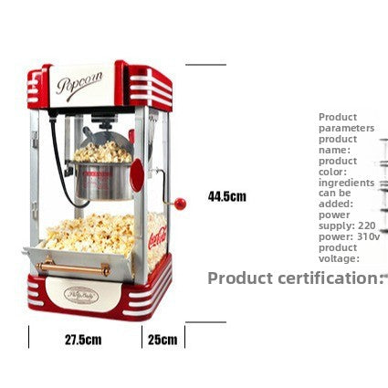 Máquina de Palomitas Mini Tipo Bola – Uso Doméstico y Pequeño Comercio