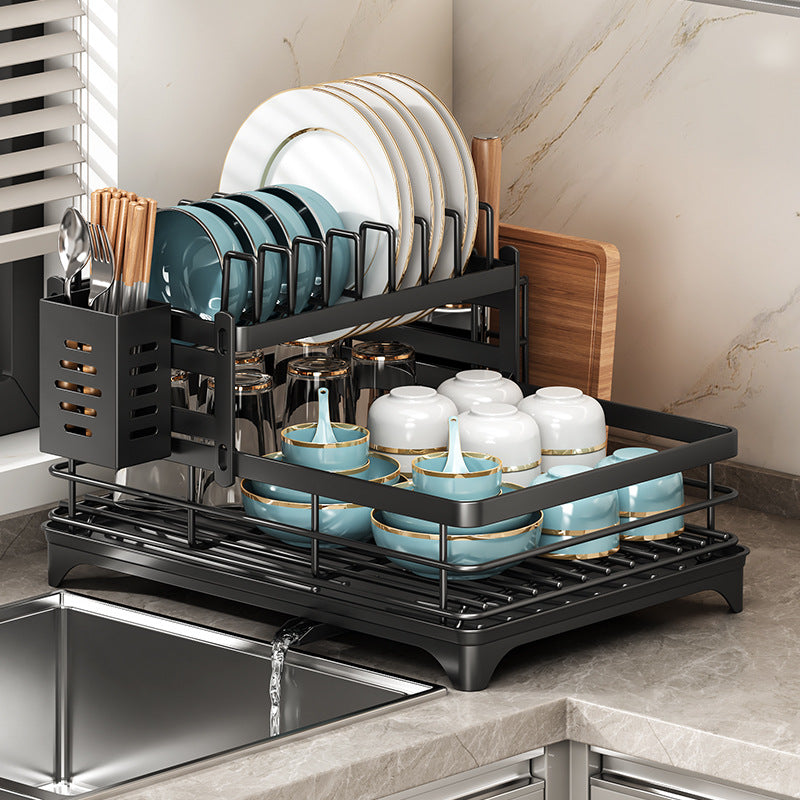 Escurridor y organizador de platos para cocina