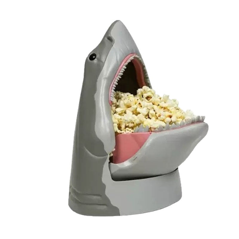 Popcorn-Eimer in Haifischform